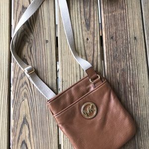 Michael Kors cognac satchel